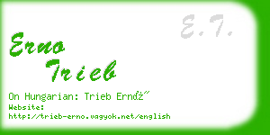 erno trieb business card